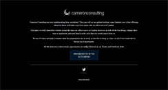 Desktop Screenshot of cameron-consulting.co.uk