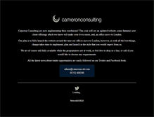 Tablet Screenshot of cameron-consulting.co.uk